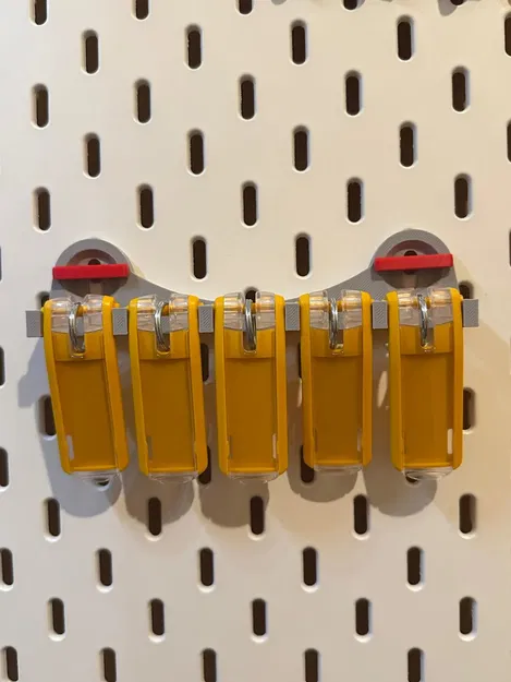 Giá đỡ "Key-Clip" bền cho bảng Skadis của Ikea - Image 1