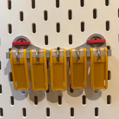 Giá đỡ "Key-Clip" bền cho bảng Skadis của Ikea