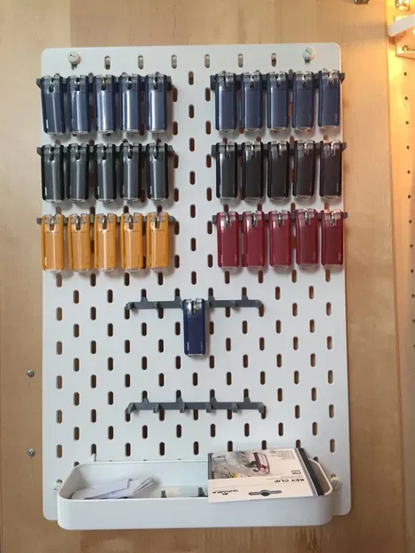 Giá đỡ "Key-Clip" bền cho bảng Skadis của Ikea - Image 2