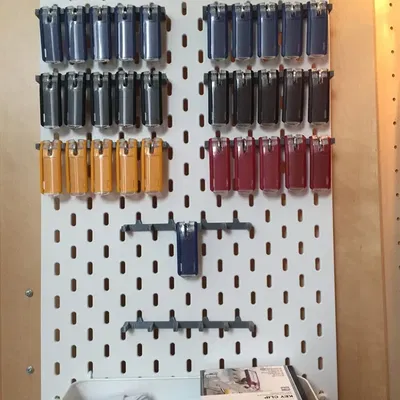 Giá đỡ "Key-Clip" bền cho bảng Skadis của Ikea