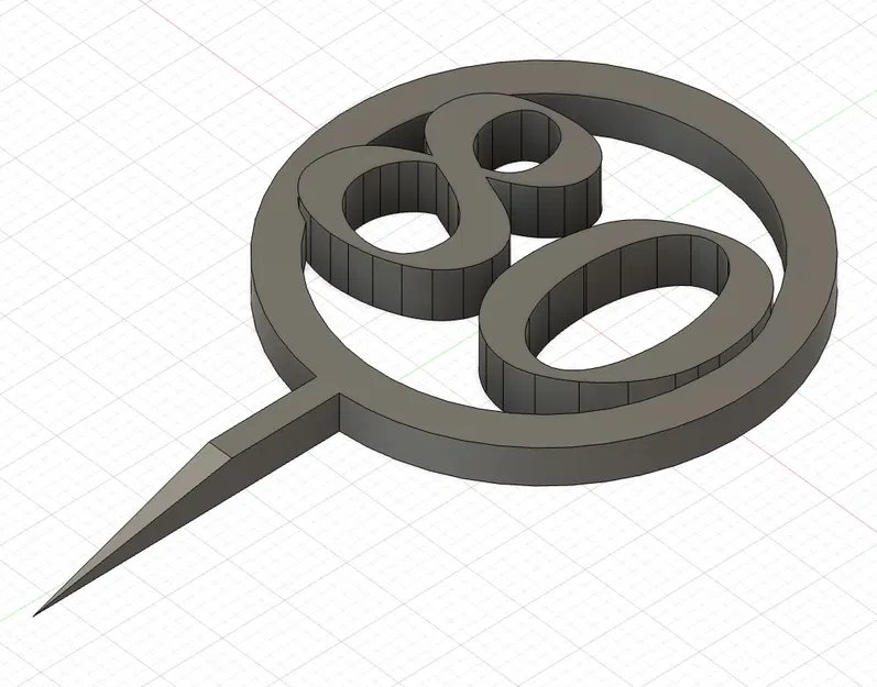 Nhãn dán sinh nhật 80 tuổi cho bánh và món ăn nhẹ - Image 1