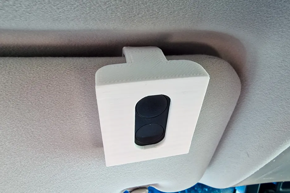 Giá đỡ điều khiển từ xa Nice Flo RE cho tấm che nắng ô tô - Image 1