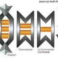 Cấp bậc sĩ quan dòng Star Trek TOS với pin gắn trên áo - Thumbnail 1