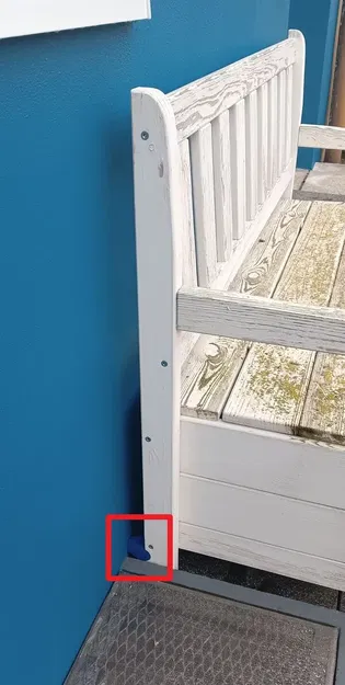 Ghế dài sân vườn với khoảng cách tường hợp lý - Image 3