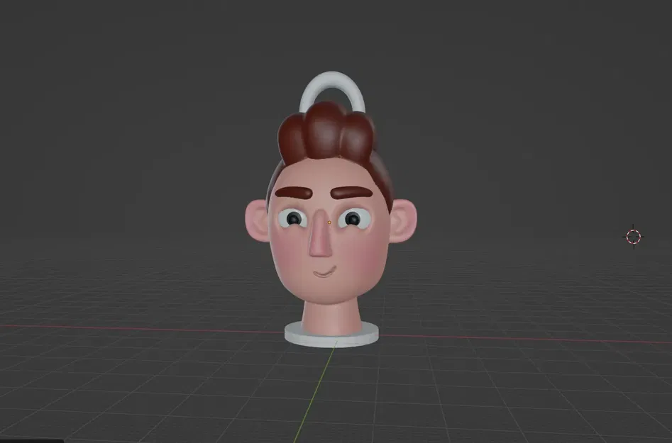 Móc khóa đầu nhân vật dễ thương dành cho người yêu thích 3D - Image 1