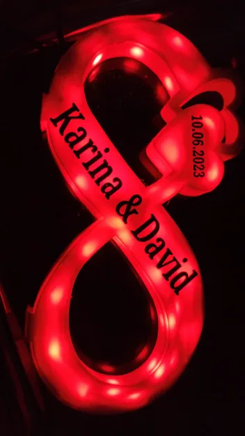 Đèn đôi trái tim cho đám cưới - Image 2