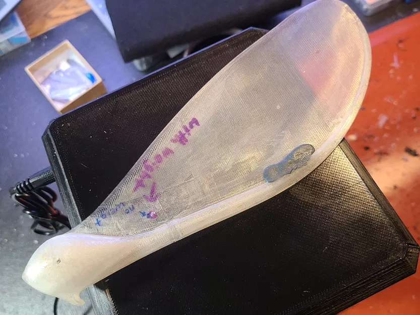 Máy bay giấy hạt phong in 3D với móc phóng - Image 3