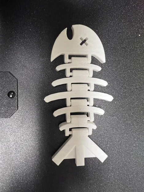 Mô hình xương cá mềm in tại chỗ trong Tinkercad - Image 1