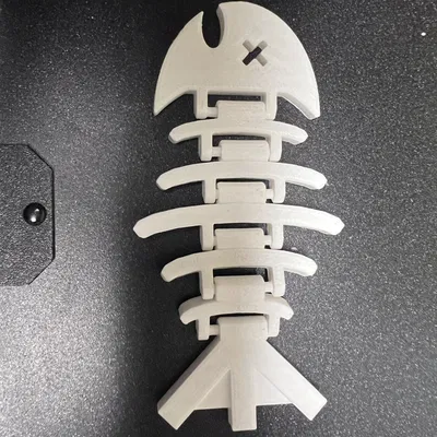 Mô hình xương cá mềm in tại chỗ trong Tinkercad