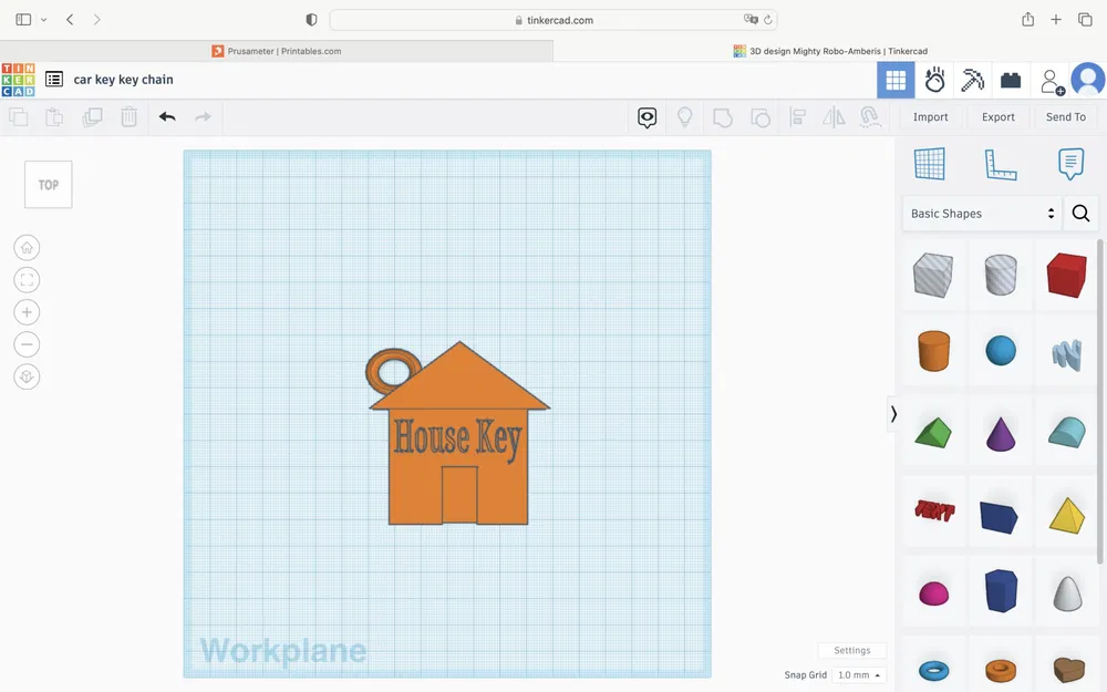 Móc khóa nhà thiết kế trong Tinkercad - Image 2