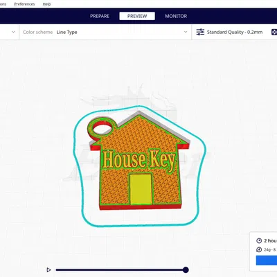 Móc khóa nhà thiết kế trong Tinkercad