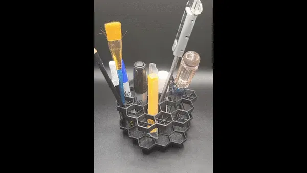 Tổ chức không gian làm việc với giá đỡ hình lục giác xoay - Image 1