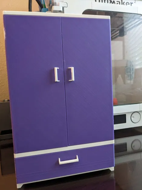 Tủ quần áo remix dễ in cho đồ chơi và búp bê - Image 2