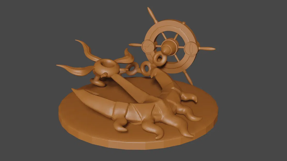 Mô hình Dhelmise phong cách Pokemon cho DnD tabletop - Image 1