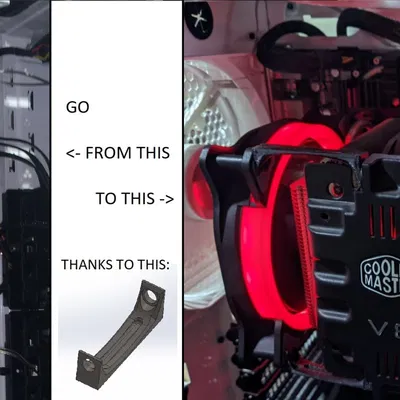 Tản nhiệt CPU Cooler Master V8 với quạt mở rộng