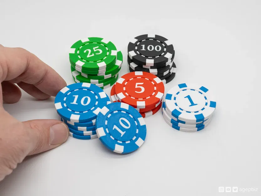 Chip Poker Hai Màu Có Số - Image 1
