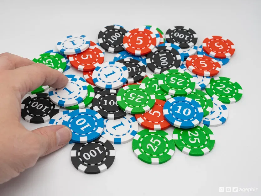 Chip Poker Hai Màu Có Số - Image 2