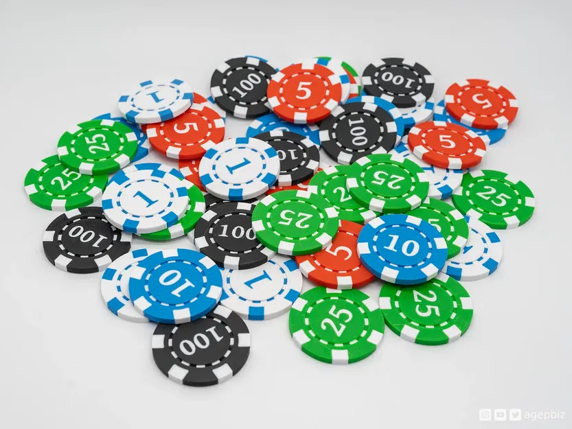 Chip Poker Hai Màu Có Số - Image 3