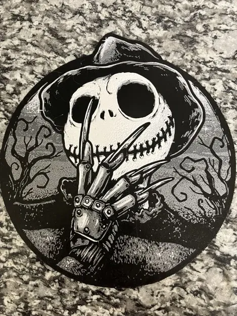 Mô hình Nightmare Freddy in 3D từ HueForge - Image 1