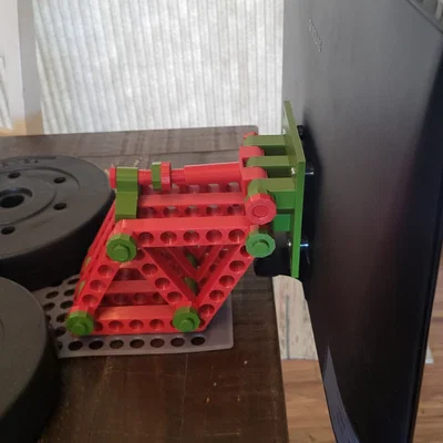 Giá đỡ màn hình điều chỉnh Qube 500 cho bàn làm việc gọn gàng