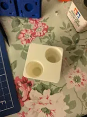 Giá đỡ 2 ống putty Tamiya trên đế Gridfinity Refined - Image 2