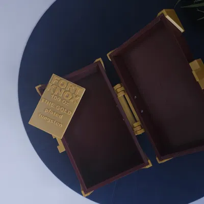 Hộp lưu trữ vàng kiểu gỗ cho đầu tư và bảo quản