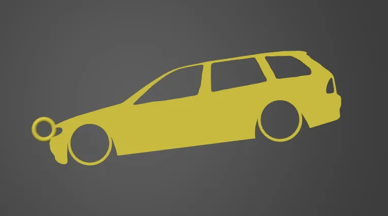 Móc khóa hình dáng chìa khóa BMW e46 Touring facelift - Image 1