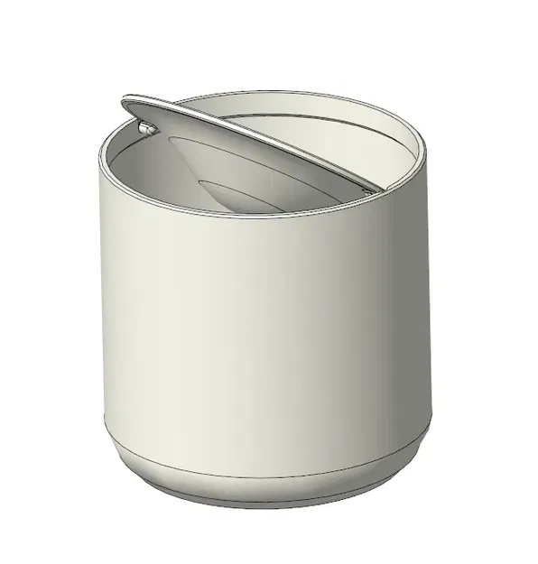 Thùng rác nhỏ có nắp tự động đóng - Image 2