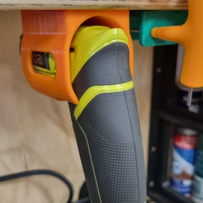 Giá đỡ tua vít Ryobi 4V phiên bản 2 với lỗ vít di chuyển