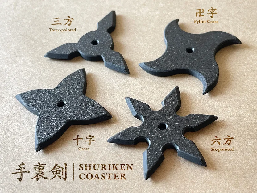 Giá đỡ ly hình sao ninja Shuriken độc đáo - Image 1