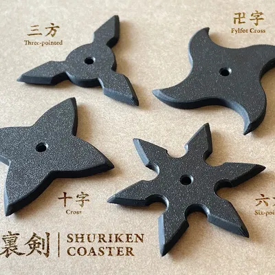 Giá đỡ ly hình sao ninja Shuriken độc đáo