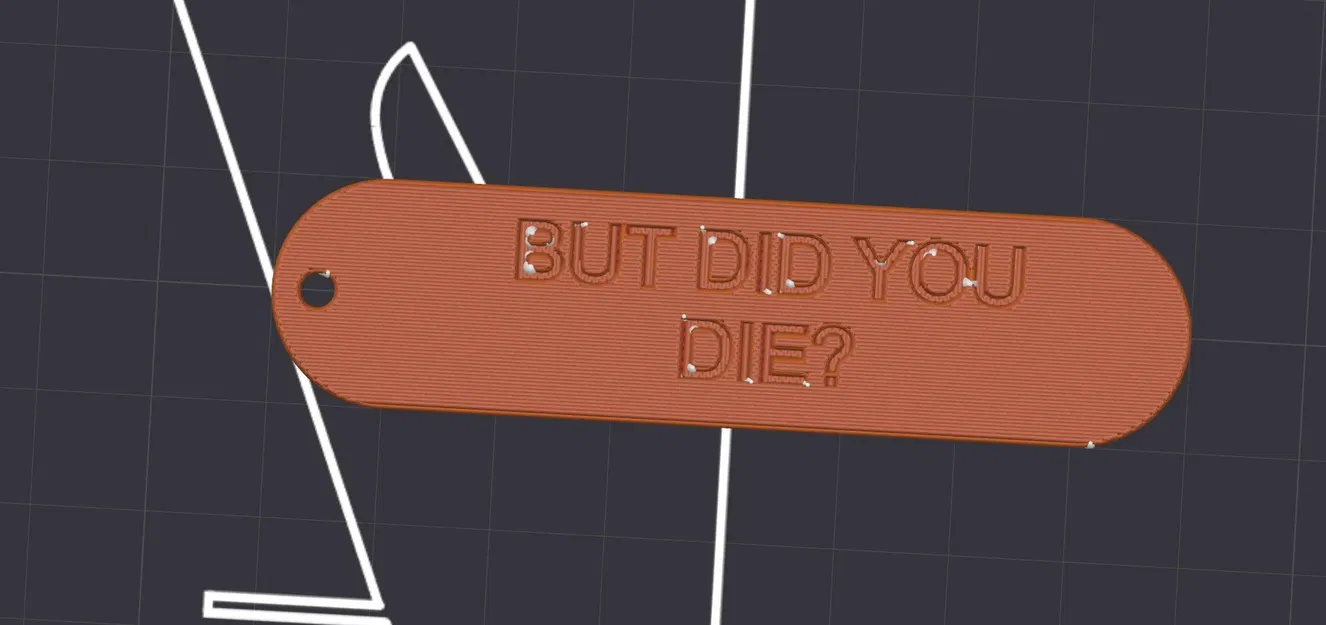 Thẻ chìa khóa hài hước "Nhưng bạn đã chết chưa? - Image 1