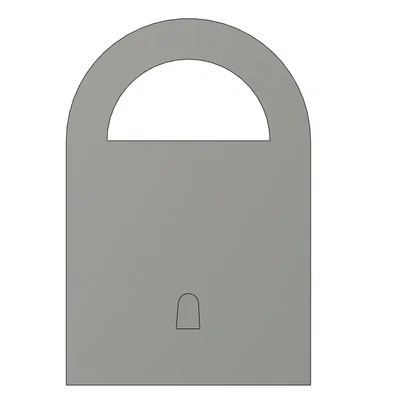 Biểu tượng khóa với ký hiệu nhận diện cho chìa khóa