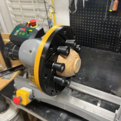 Chuck Longworth 12" in 3D cho máy tiện gỗ