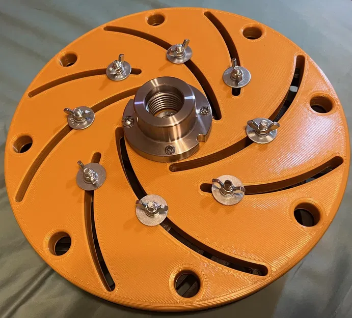 Chuck Longworth 12" in 3D cho máy tiện gỗ - Image 2