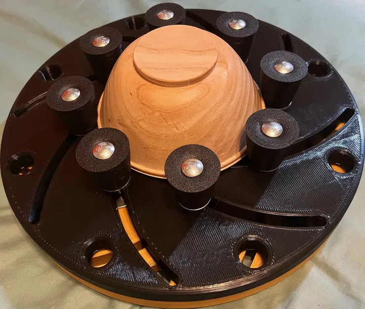 Chuck Longworth 12" in 3D cho máy tiện gỗ - Image 3