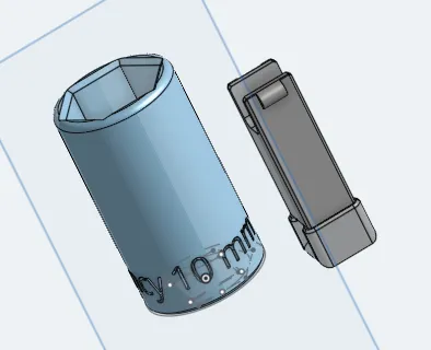 Giá đỡ chìa khóa khẩn cấp 10 mm cho móc khóa - Image 1