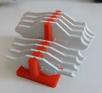 Bộ thước đo bán kính mét và inch - Image 2