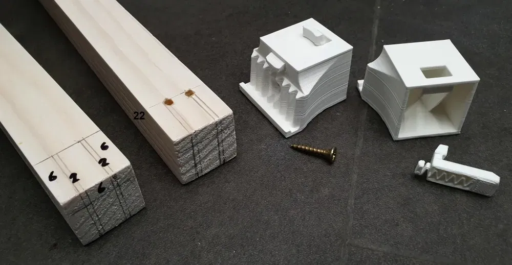 Cần gạt tháo rời cho các thanh gỗ 25x25mm - Image 6