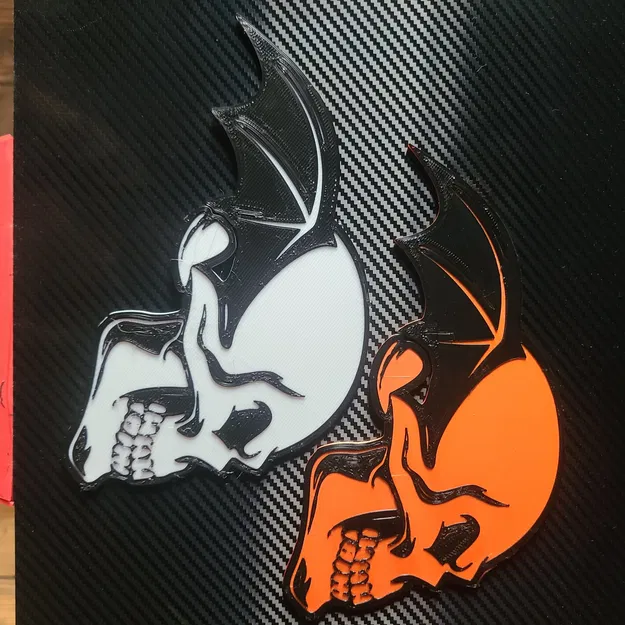 Biểu tượng Deathbat hai màu in nổi từ Avenged Sevenfold - Image 1