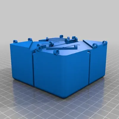 Khối lập phương OctoCube dựa trên mô hình origami vuông xoắn