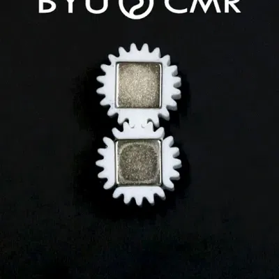 **Bánh răng từ tính với nam châm vuông**