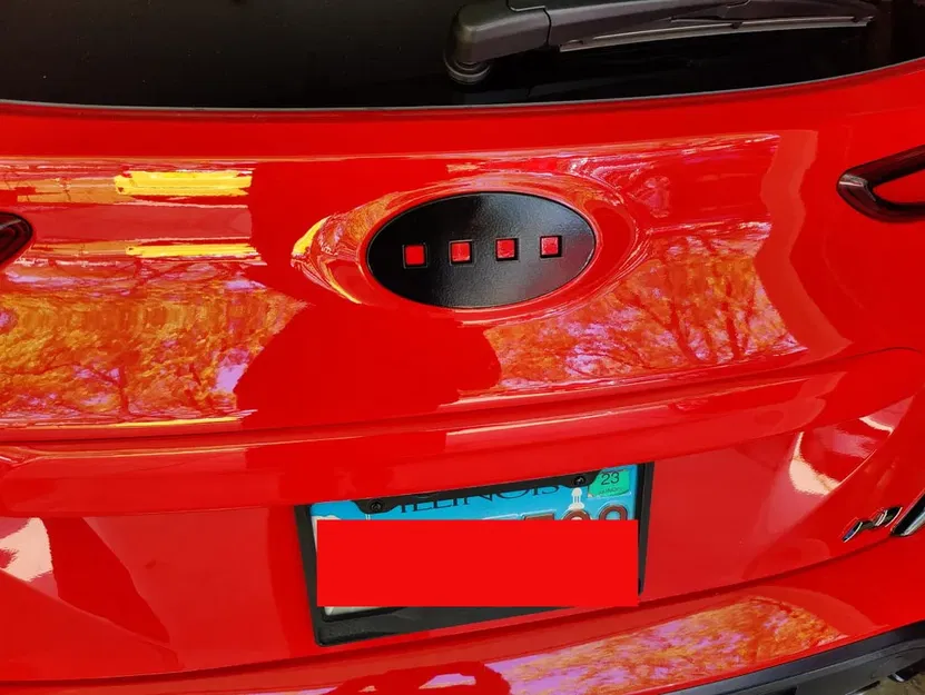 Biểu tượng mã Morse thay thế logo H cho Hyundai Kona N - Image 1