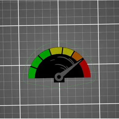 Đồng hồ đo vòng tua đa sắc màu