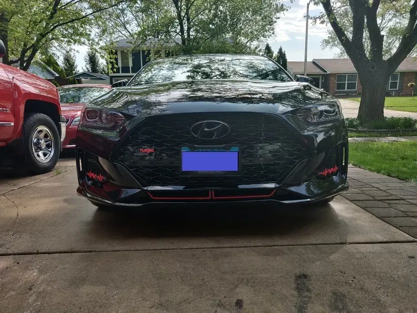 Xóa lưới thông gió trước cho Veloster Gen 2 mạ chrome - Image 2