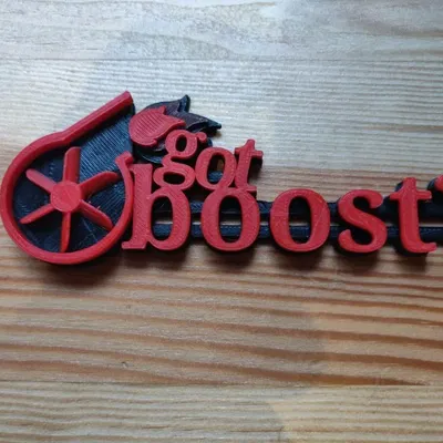 Biểu tượng Turbo Boost cho xe hơi in 3D