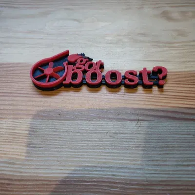 Biểu tượng Turbo Boost cho xe hơi in 3D