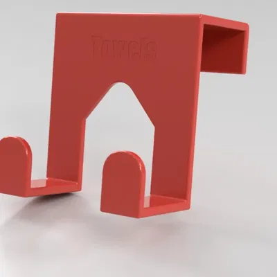 Giá treo khăn cho cửa tủ dày 18mm