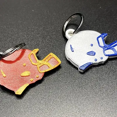 Móc khóa hình mũ bảo hiểm bóng đá NFL 6mm