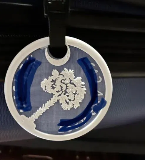 Thẻ hành lý cờ Nam Carolina - Image 2